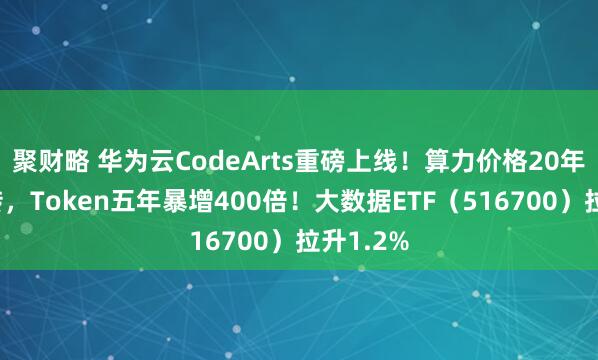 聚财略 华为云CodeArts重磅上线！算力价格20年首次反转，Token五年暴增400倍！大数据ETF（516700）拉升1.2%